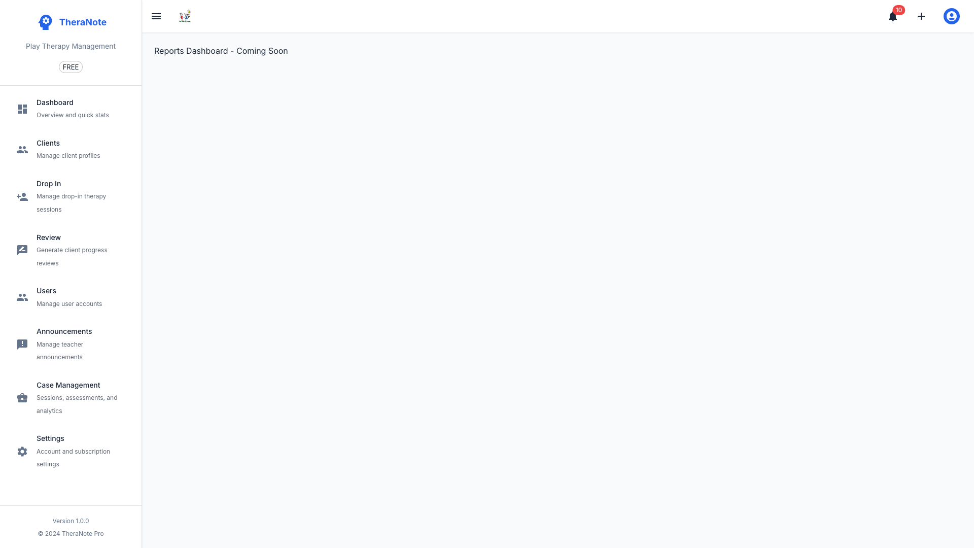 Analytics and Reports Interface